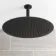 Ballina Premium Ceiling Matt Black Round Thermostatic Shower Set - 300mm Head
