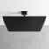 Galway Premium Ceiling Matt Black Square Thermostatic Shower Set - 400mm Head