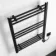 Barcelona Electric Matt Black Straight Heated Towel Rail 800x600mm