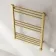 Barcelona Electric Brushed Brass Straight Heated Towel Rail 800x600mm