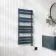 Santorini Electric Inky Blue Flat Panel Heated Towel Rail 1000x450mm