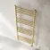 Barcelona Electric Brushed Brass Straight Heated Towel Rail 1400x600mm