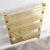 Santorini Electric Brushed Brass Flat Panel Heated Towel Rail 1400x600mm