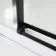 Stockholm Matt Black Easy Clean 8mm Frameless Sliding Shower Enclosure 1000x800mm