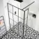 Munich Matt Black Grid 8mm Wet Room Shower Glass 1200mm & 250mm Return Panel