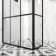 Munich Matt Black Grid 8mm Wet Room Shower Glass 700mm & 250mm Return Panel
