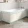 Traditional Linen White Wooden Bath Panel Pack 1700x680mm