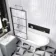 Abingdon 1700 Roll Top Shower Bath - White Claw Feet & 6mm Easy Clean Matt Black Grid Screen