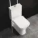 Atlanta Fully Back to Wall Close Coupled Toilet With Soft Close Slim Seat