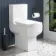 Portland Comfort Height Close Coupled Toilet With Soft Close Slim Seat