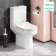 Denver Rimless Close Coupled Toilet With Soft Close Slim Seat