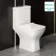Atlanta Rimless Close Coupled Toilet With Soft Close Slim Seat