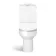 Denver Rimless Comfort Height Close Coupled Corner Toilet With Soft Close Slim Seat