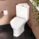 Orlando Close Coupled Corner Toilet With Soft Close Seat