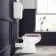 Hudson Traditional Toilet With Low-Level Cistern and Cashmere Pink Wooden Seat