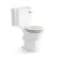 Hudson Traditional Close Coupled Toilet With Cotton White Wooden Seat