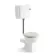 Hudson Traditional Low-Level Toilet With Chalk White Seat & Pedestal Basin - Double Tap Hole