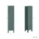 Bermuda Midnight Green Floor Standing Tall Cabinet 1500x350mm - Brass Knurled Handles