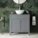 Bermuda Dove Grey Vanity With Round Counter Top Basin 800mm