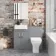 Harper Stone Grey Combination Vanity Basin & Atlanta Toilet 1000mm