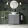 Bermuda Dove Grey Vanity with Marble Top & Oval Counter Top Basin 800mm