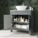 Bermuda Dove Grey Vanity with Marble Top & Oval Counter Top Basin 800mm