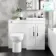 Avon Gloss White Combination Vanity Basin and Aruba Toilet 1000mm