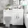 Avon Gloss White Basin Vanity and Back To Wall Unit 1100mm