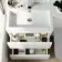 Trent Gloss White Basin Vanity Drawer and Back To Wall Unit 1100mm - Left Handed