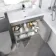 Trent Stone Grey Basin Vanity and Back To Wall Unit 1300mm