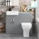 Harper Stone Grey Combination Vanity Basin with Marble Top & Atlanta Toilet 1000mm