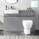 Foster Stone Grey Combination Vanity Basin and Seattle Toilet 1200mm