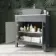 Bermuda Dove Grey Cabinet with Marble Top 800mm - Excludes Counter Top Basin