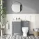 Bermuda Dove Grey Combination Vanity Basin and Seattle Toilet 1000mm