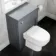 Traditional Dove Grey Back To Wall Unit and Seattle Toilet