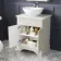 Lucia Chalk White Vanity with Marble Top & Oval Counter Top Basin 640mm