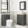 Lucia Graphite Grey Vanity with Oak Effect Top & Oval Counter Top Basin 640mm