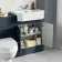 Monaco Inky Blue Combination Vanity Traditional Basin and Seattle Toilet 1200mm