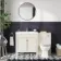 Bermuda Chalk White Combination Vanity Basin and Hudson Toilet with Wooden Seat 1300mm