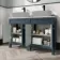 Bermuda Inky Blue Cabinet with Marble Top 1200mm - Excludes Counter Top Basins