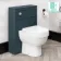 Bermuda Traditional Inky Blue Slimline Back To Wall Unit and Seattle Toilet