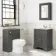 Lucia Graphite Grey Vanity with Marble Top & Undermount Basin 630mm