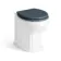 Bermuda Inky Blue Combination Vanity Basin and Hudson Toilet with Wooden Seat 1300mm