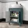 Bermuda Midnight Green Vanity with Marble Top & Oval Counter Top Basin 600mm