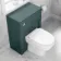 Traditional Midnight Green Back To Wall Unit and Seattle Toilet