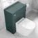 Traditional Midnight Green Back To Wall Unit and Boston Toilet