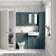 Monaco Midnight Green Traditional Basin Vanity and Back To Wall Unit 1200mm (Excludes Pan & Cistern)