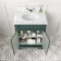 Lucia Midnight Green Vanity with Marble Top & Undermount Basin 630mm