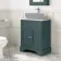 Lucia Midnight Green Cabinet with Marble Top 640mm - Excludes Counter Top Basin