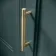 Monaco Midnight Green Side Cabinet Unit 300mm - Brass Knurled Handles